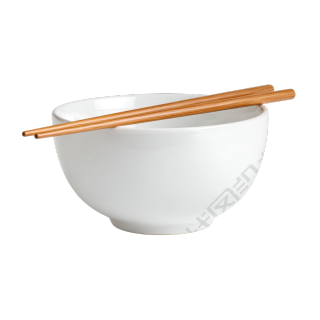 白色碗筷图案