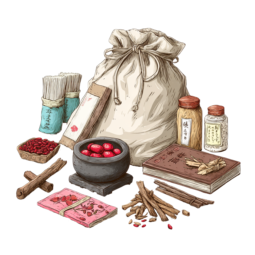 中药材透明背景素材