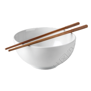 白色碗筷图形素材