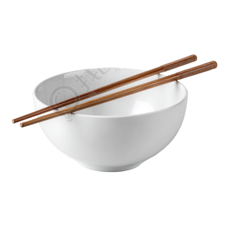 白色碗筷素材