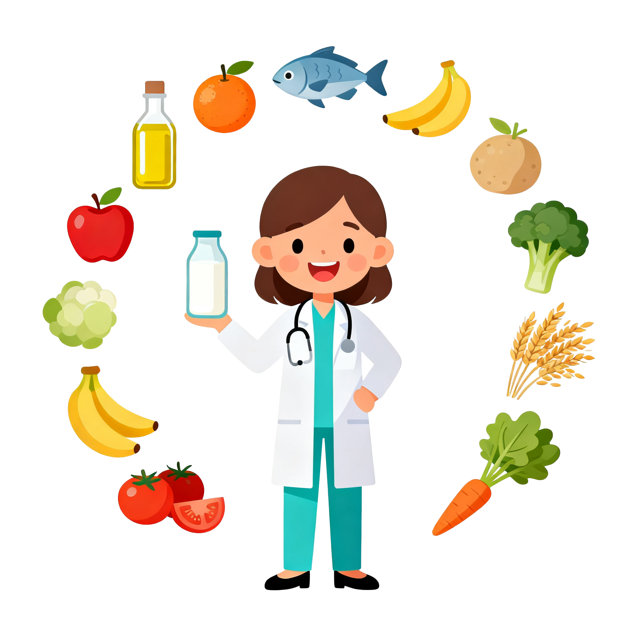 卡通营养师素材