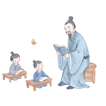 古风人物传统教育插图