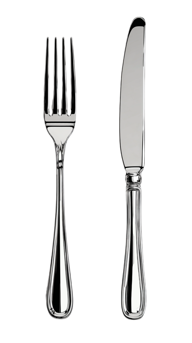 刀叉餐具简约插画