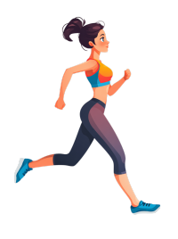 运动会短跑女生元素