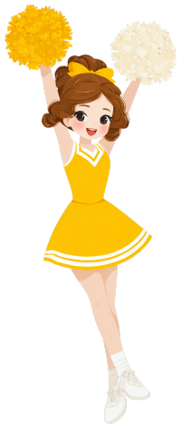 运动会啦啦队女孩插图