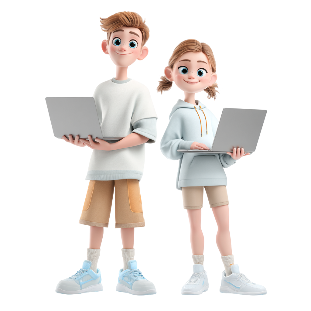 程序员卡通风格元素