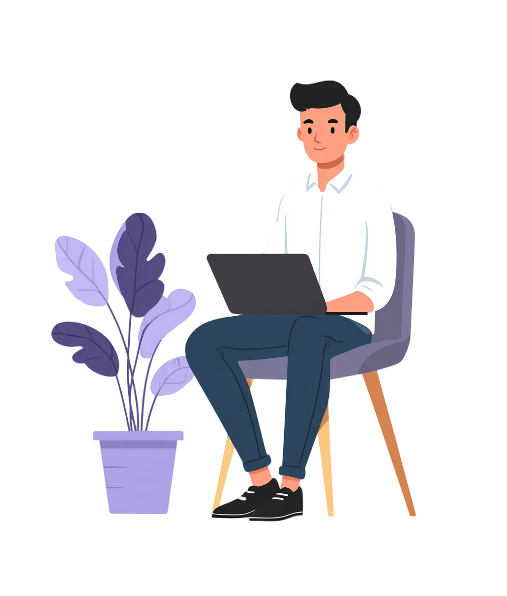 程序员简约插图