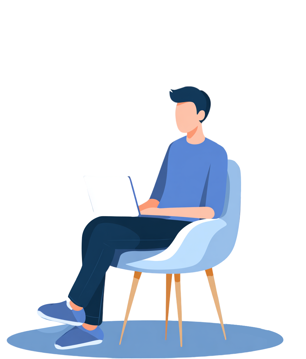 程序员简约插画