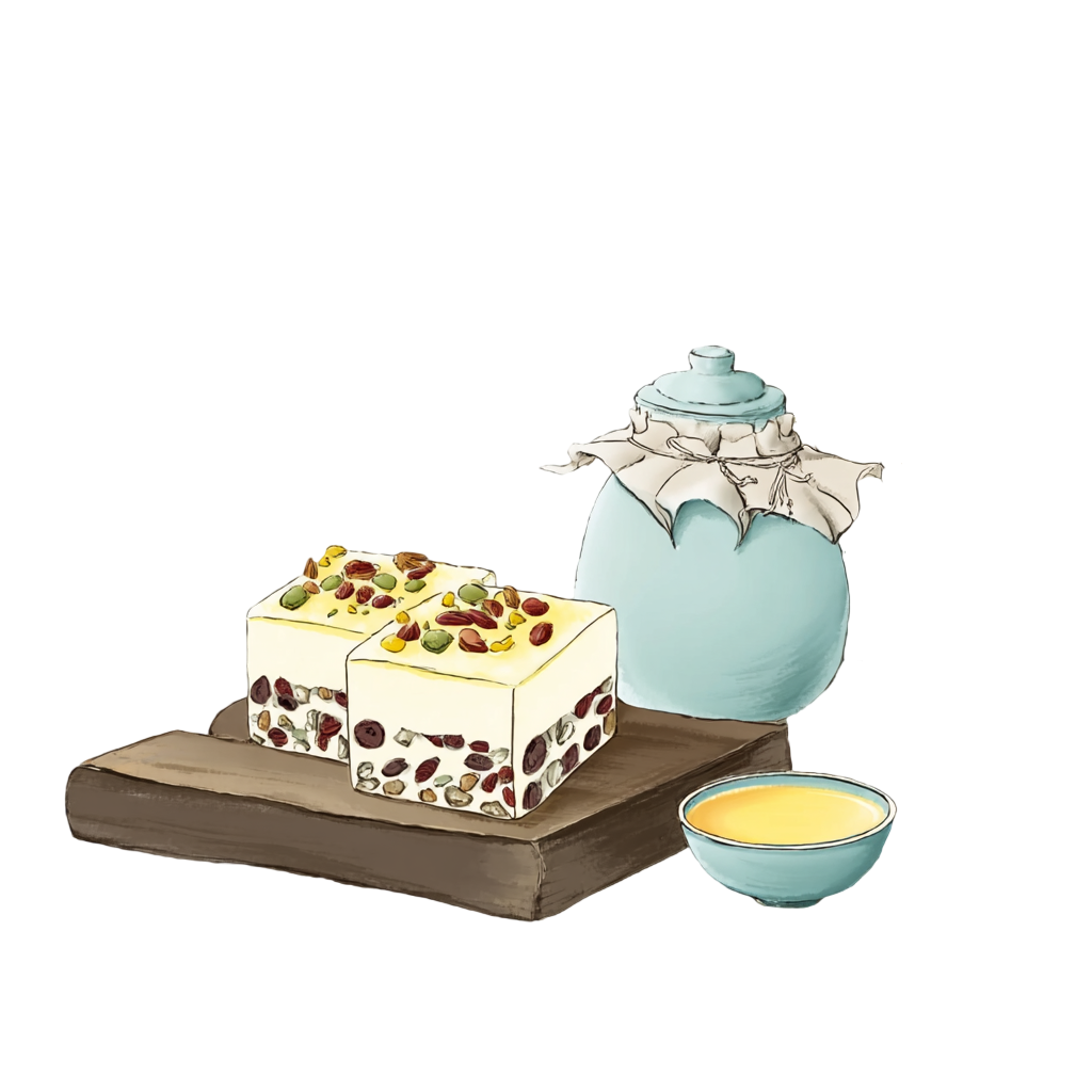 重阳节菊花酒插画