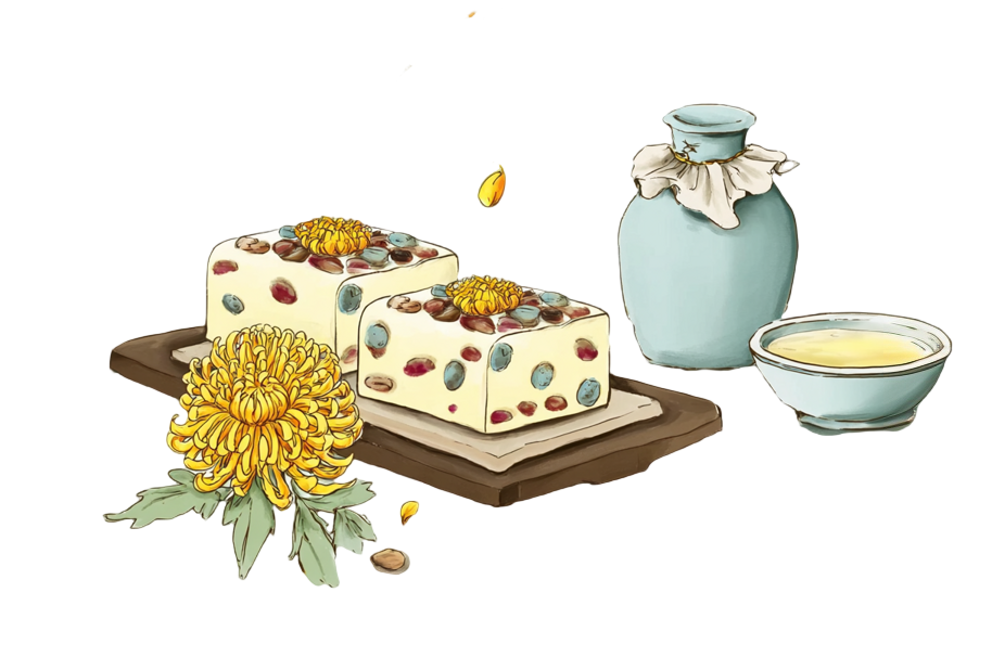 重阳节菊花菊花酒素材