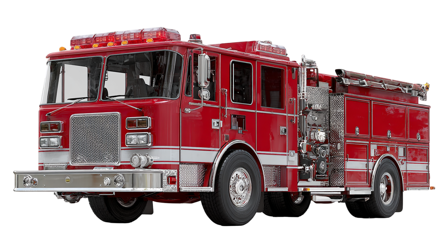 3D消防车创意素材