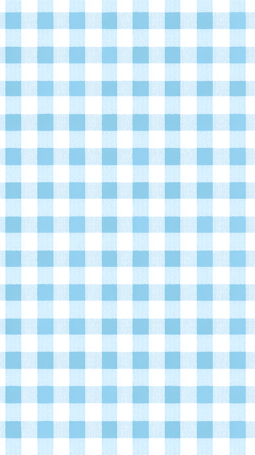 蓝色格纹背景简约插画