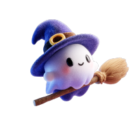 万圣节可爱女巫素材