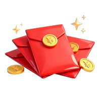 购物节红包插画