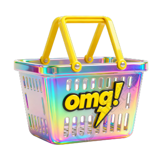 3D购物篮 holographic设计