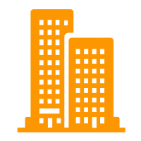 橙色高楼元素