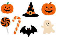 万圣节可爱幽灵PNG元素