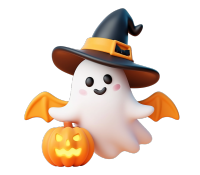 万圣节可爱幽灵PNG素材