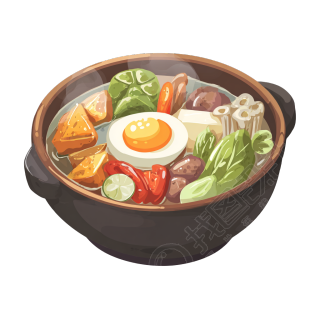 煎蛋拉面商用插图