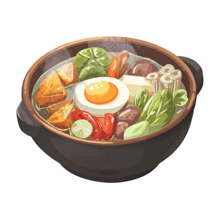 煎蛋拉面商用插图