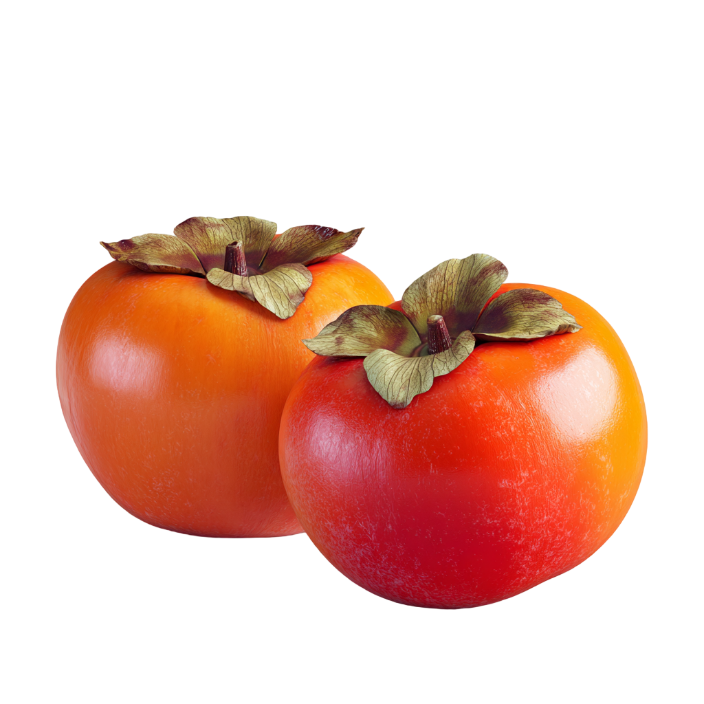 秋天3D柿子简约素材