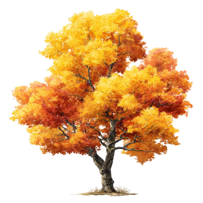 秋天大树唯美元素