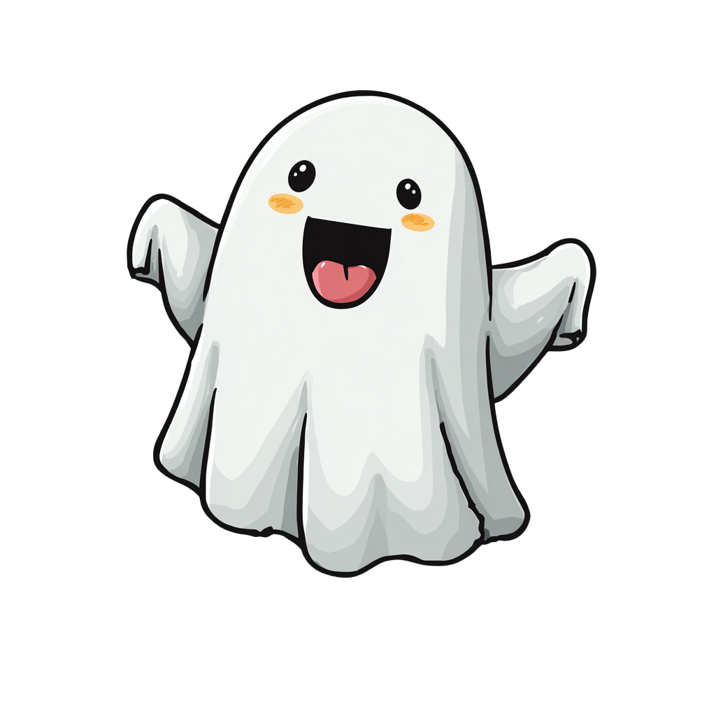 可爱卡通幽灵元素
