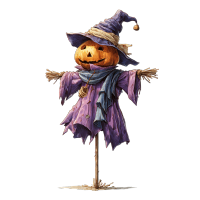 南瓜带巫师帽插图