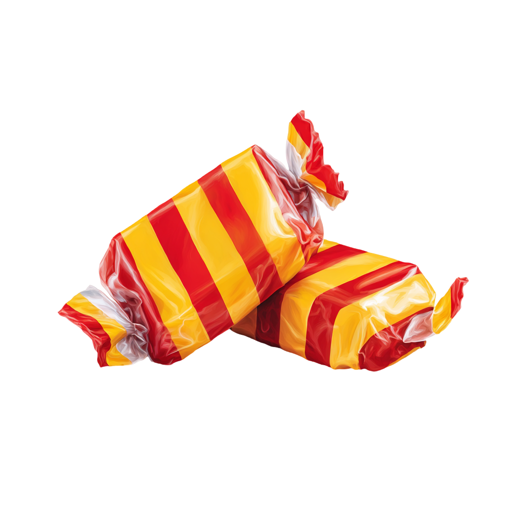 红黄条纹糖果素材