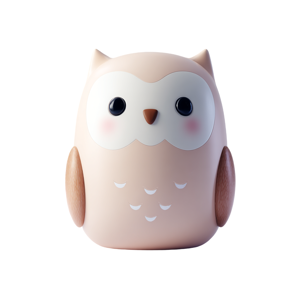 大眼睛猫头鹰素材