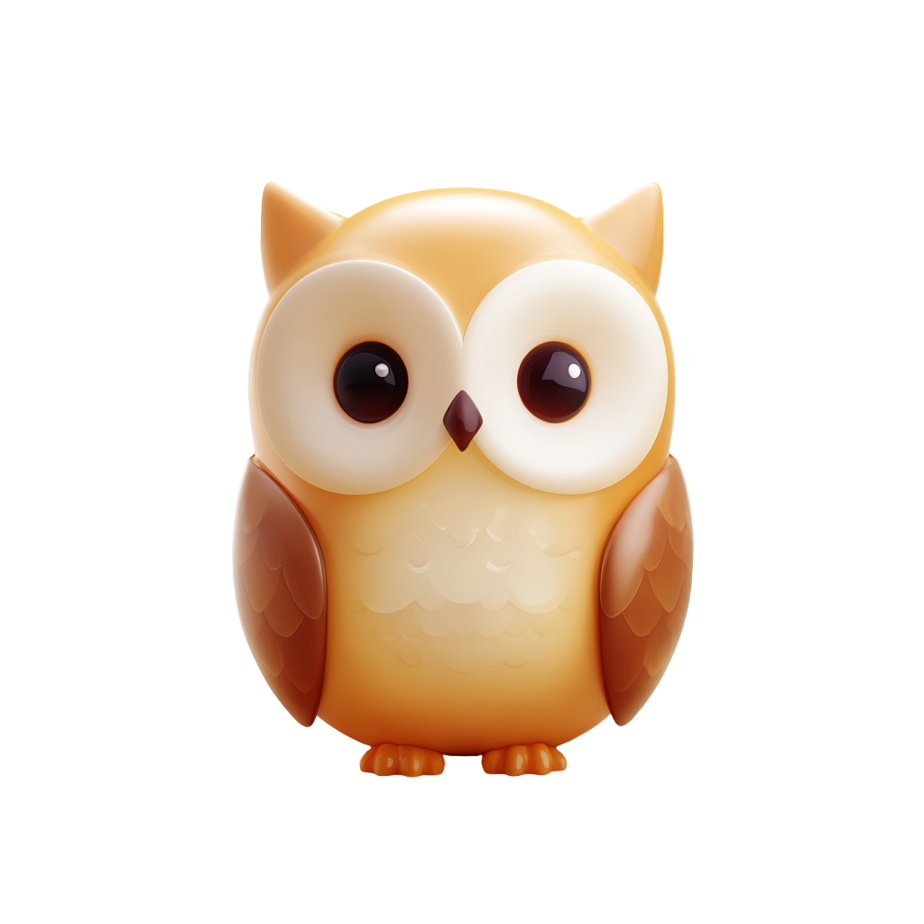 大眼睛猫头鹰元素