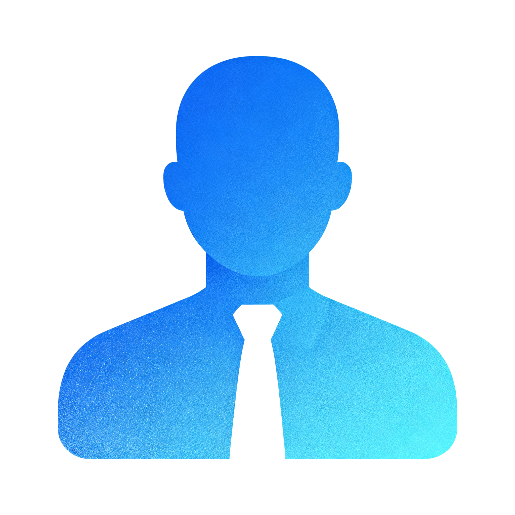 蓝调商务头像插画