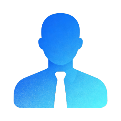 蓝调商务头像插画