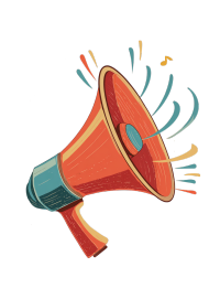 招聘喇叭创意设计插画