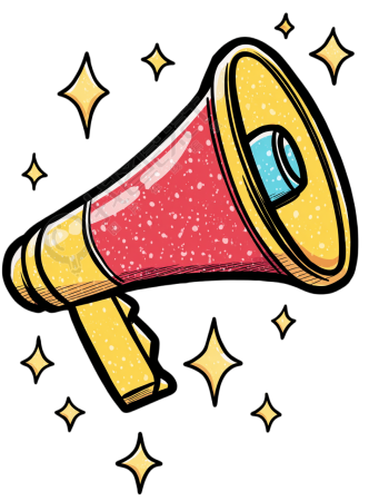 招聘喇叭创意设计插图