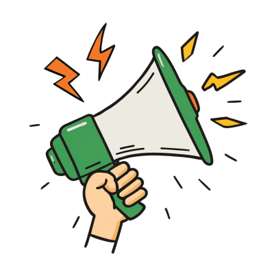 招聘喇叭创意设计元素