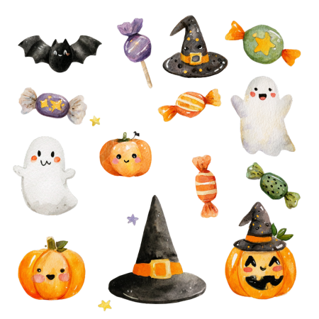 幽灵巫师帽万圣节素材