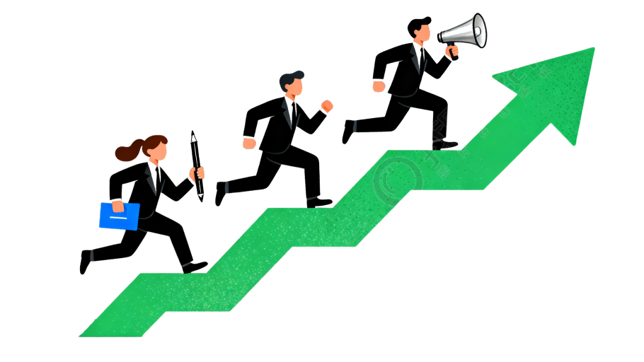 向上的箭头招聘插图