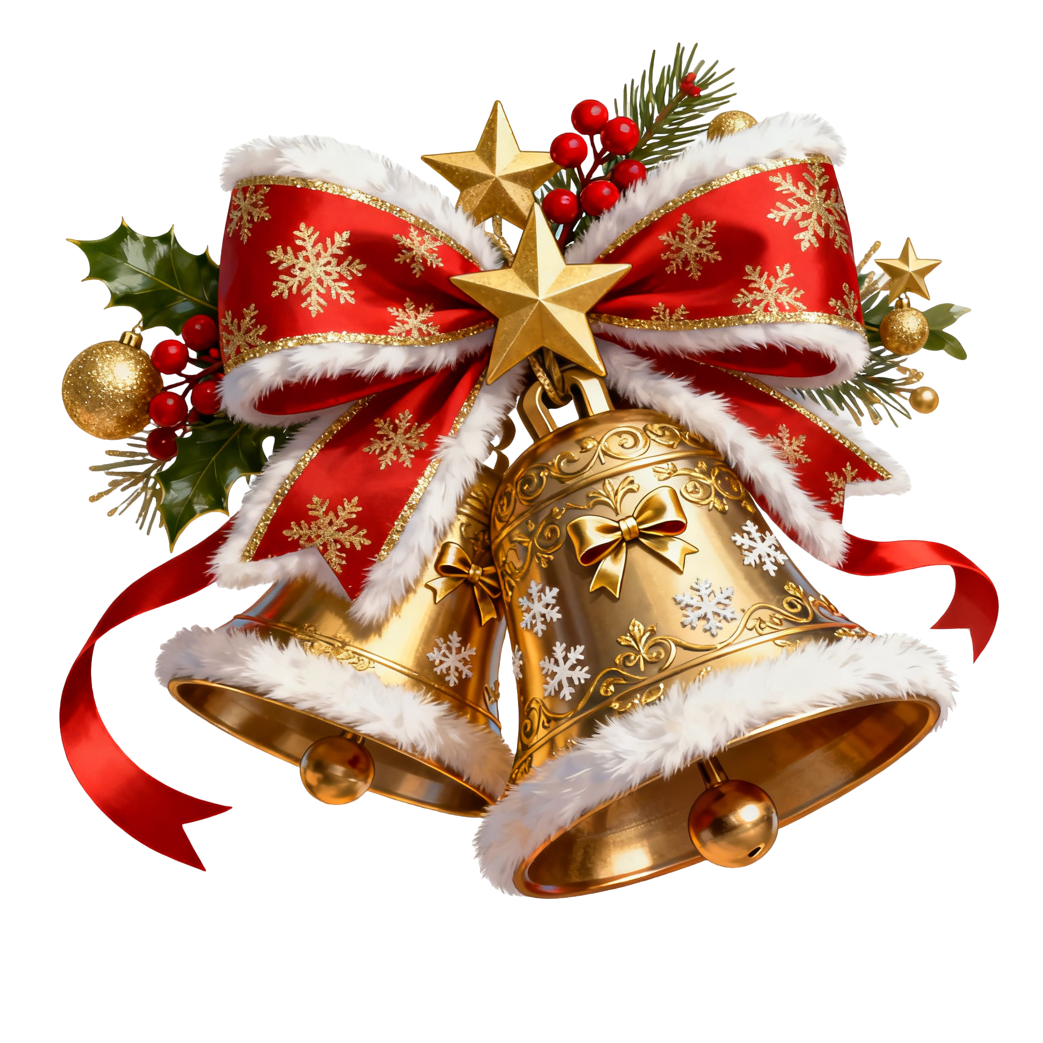 圣诞铃铛可商用插画