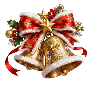 圣诞主题铃铛插画