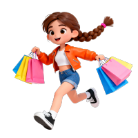 卡通风格年轻女性PNG素材