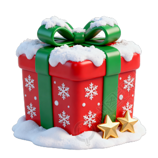 可爱圣诞礼物盒