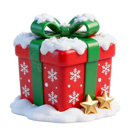 圣诞节礼物盒插图