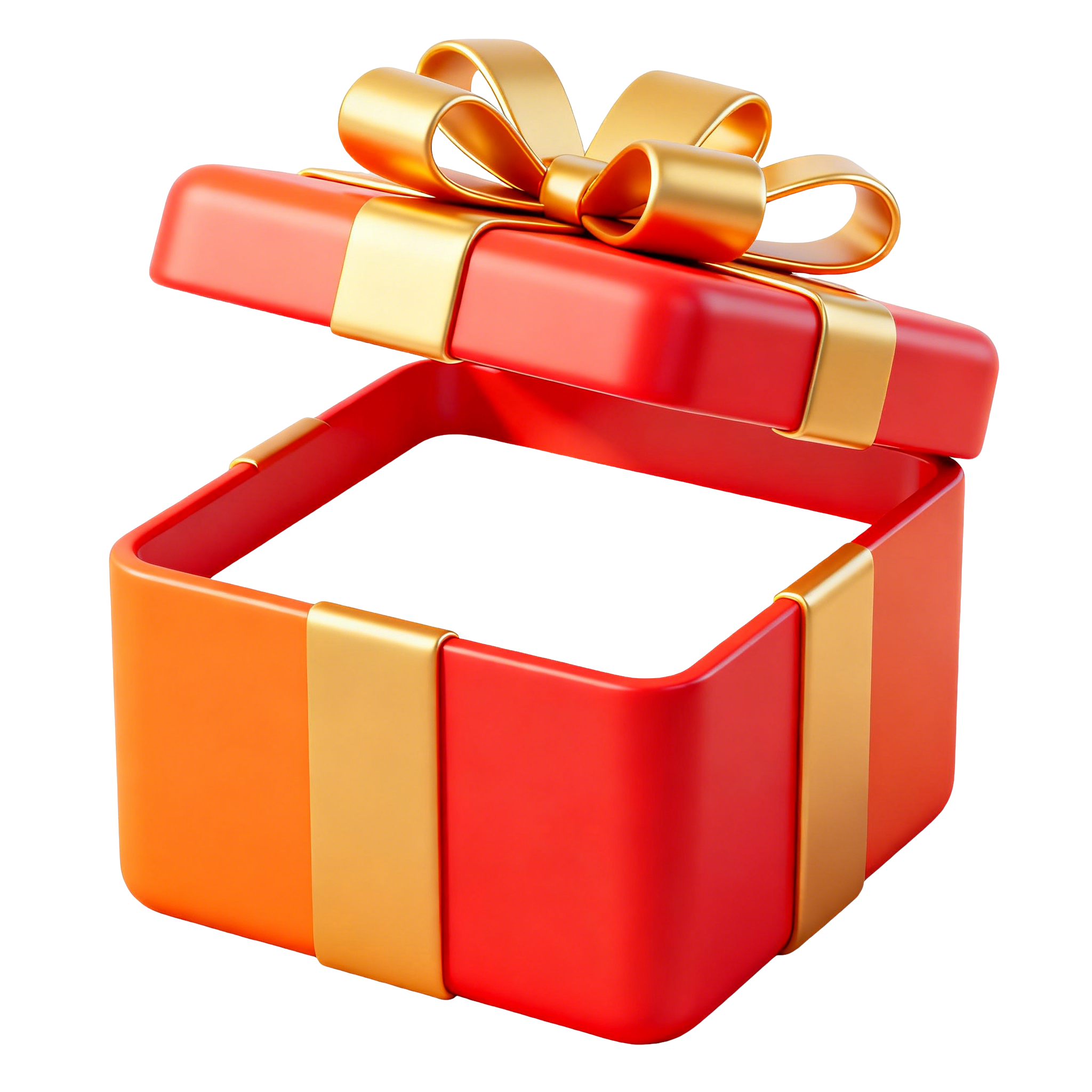 红色礼盒商业设计插画