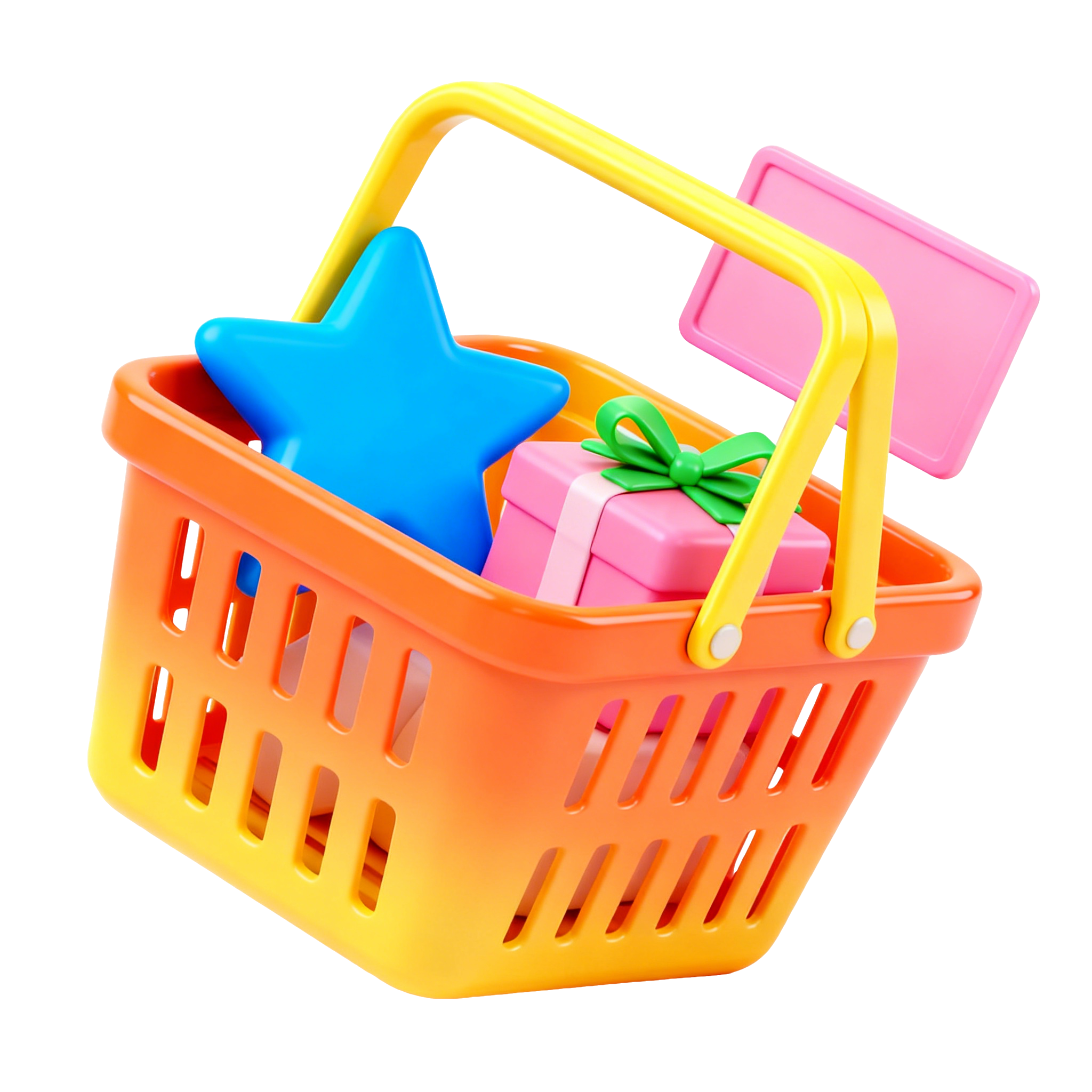 3D购物篮高清图形元素