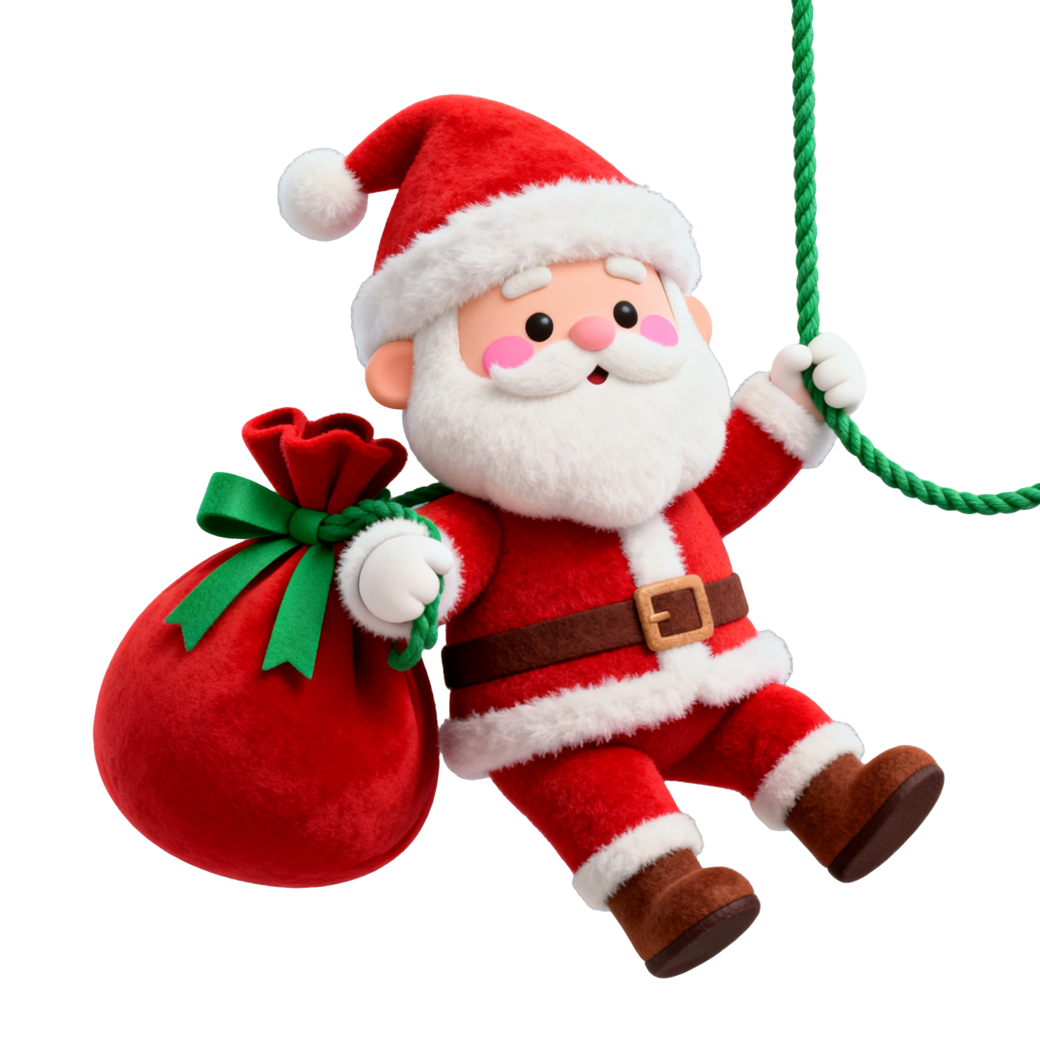 可爱圣诞老人PNG插画