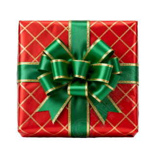 圣诞礼物盒红色包装