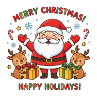 可爱圣诞老人PNG素材