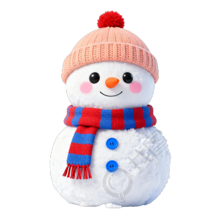 可爱卡通雪人素材