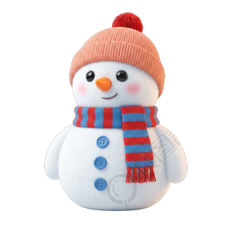 可爱卡通雪人图案
